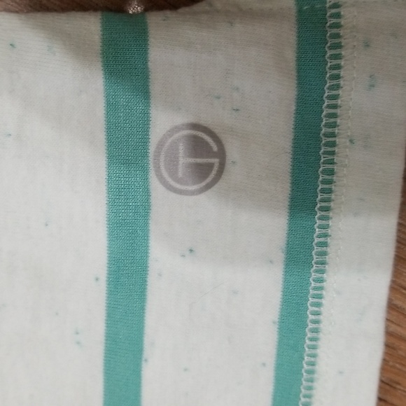 (L) T by Talbots Striped Keyhole Cut Out Vacation Beach Resortwear Lightweight - Picture 5 of 8